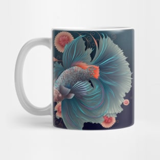 Floral Betta fish Mug